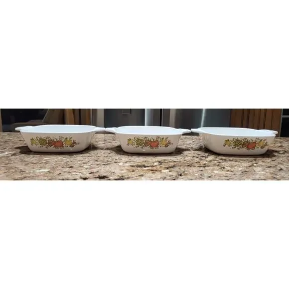 Corning Ware Spice Of Life Petite Pans P-41-B 1 3/4 Cup (Set Of 3) Vintage - Picture 12 of 16